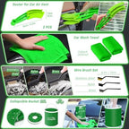 47PCS Car Detailing Kit Interior Cleaner, Car Cleaning Kit, Car Vacuum Car Interior Detailing Kit, Car Wash Kit with Bucket Auto Detailing Brush Set Car Accessories for Motorcycle, Cars, Bikes, Wheels - Image 5
