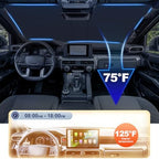 JKCOVER Front Window Windshield Sunshade Compatible with 2024 2025 2026 Toyota Tacoma(4th Gen Tacoma) Accessories Sun Heat UV Rays Protector Foldable Sun Shade Cover Car Visor - Image 3