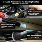 62'' Car Wash Brush with Long Handle, Complete Car Wash Kit, Scratch-Free Car Cleaning Brush Mop Kit with Clay Bar, Wash Mitt, Window Squeegee, Wheel Brush, Storage Bag for Car Truck RV - Image 6