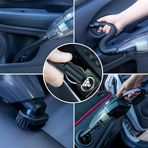 20Pcs Car Cleaning Kit, Interior Detailing Kit with High Power Handheld Vacuum, Detailing Brush Set, Windshield Tool, Blue Complete Auto Accessories for Women, Men - Image 3