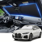 for BMW 4 Series Windshield Sun Shade 2021-2025, Front Window UV Blocking Sun Visor for 430i 440i i4 M4 330i, Custom Fit Foldable Car Sunshade Accessory by AuyNeas