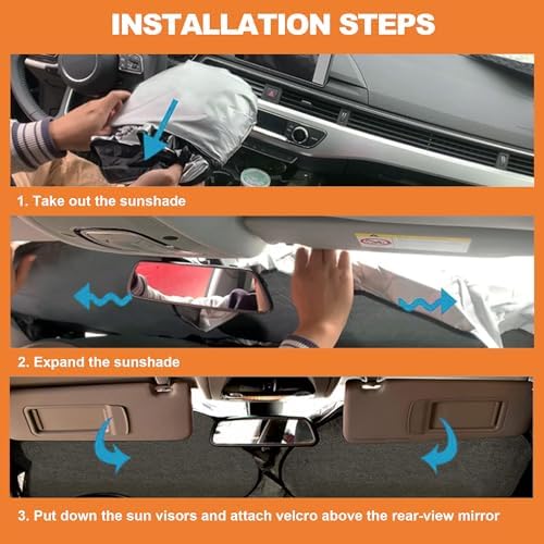 Foldable Front Windshield Sunshade fit for Lexus RX 2010-2015 - Image 6