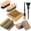 Fantasticlean Car Interior Detailing Kit, Leather Cleaner Brush Set, 9PCS by Fantasticlean