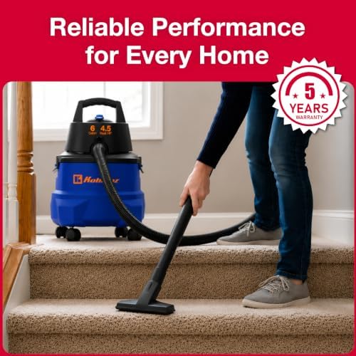 Koblenz WD-6 L212 Wet Dry Vacuum Cleaner, 6 Gallon - Image 5