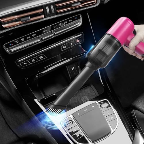 Portable Car Vacuum Cordless,2-in-1 Blow Suction Handheld Cleaner with Multi-Nozzles, Rechargeable Mini Vacuum for Car, Home, Office, Pet Hair, Sofa, Keyboard. - Image 5