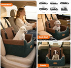 ALL GOOD PET SUPPLIES Dog Car Seat for Small/Medium Dogs Under 35lbs | Soft Memory Foam Booster Car Seat with Detachable Washable Cover and Cushion, Puppy Dog Bed - Image 5