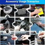 THINKWORK Car Wash Detailing Kit with 62'' Car Wash Mop & Detailing Brushes - Image 7