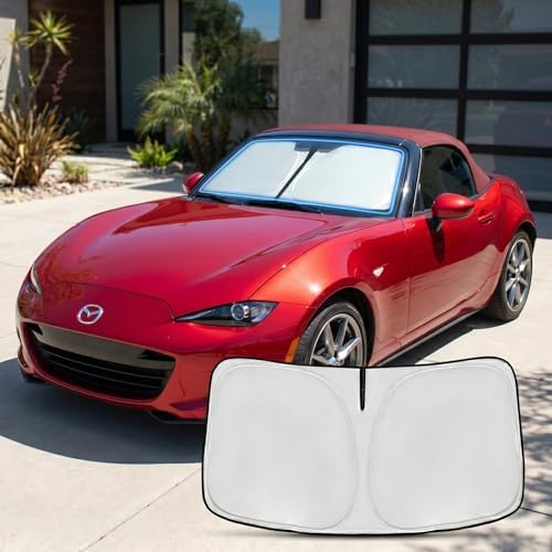 Custom Fit Windshield Sun Shade for Mazda MX-5 Miata Convertible 2016-2026 by Unknown