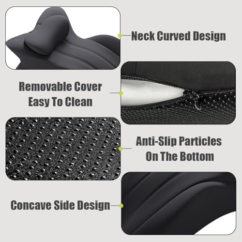 Intimacy Pillow – 27° Lift Ergonomic Memory Foam Cushion for Couples, Provide Support for Intimate Postures, Waterproof & Comfortable, Ideal for Better Positioning (Grey) - Image 2