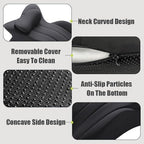 Intimacy Pillow – 27° Lift Ergonomic Memory Foam Cushion for Couples, Provide Support for Intimate Postures, Waterproof & Comfortable, Ideal for Better Positioning (Grey) - Image 2