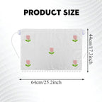 Car Side Window Sun Shade Privacy Curtain for Baby, Car Window Screen, 25"x18" Sun Protection Curtain, Blackout UV Protection Window Shades with Suction Cup for Back Seat (Five Tulips) - Image 2