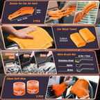 61 PCS Car Detailing Kit Interior Cleaner, Auto Detailing Kit, Car Vacuum Car Interior Detailing Kit, Car Wash Kit with Bucket Detailing Brush Set Car Accessories for Motorcycle, Cars, Bikes, Wheels - Image 5