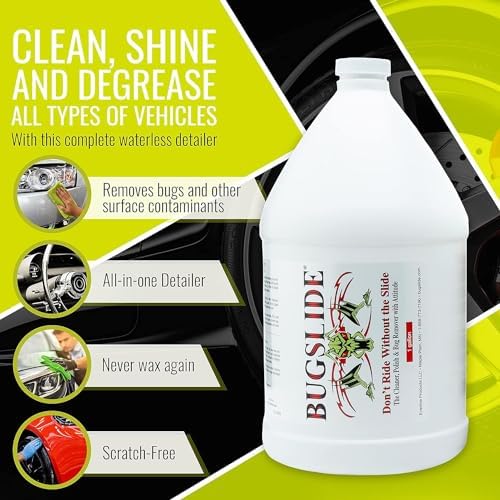 BugSlide Bug Remover Spray – All Purpose Car Cleaner & Detailer, For Vehicle Interior & Exterior Use, Shines, Degreases, Polishes, Wipes Away Bugs on Plastic, Metal,Glass, Windows, Mirrors, 16 oz - Image 7