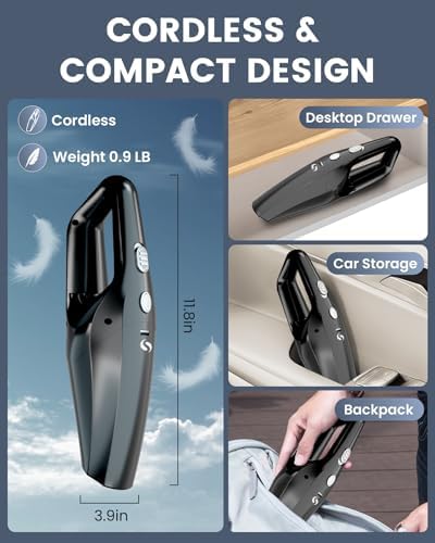 Handheld Vacuum Cordless, Mini Car Vacuum Cleaner - Image 4