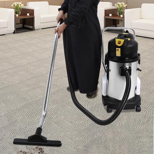 30L/8Gal Commercial Carpet Cleaner, 3 in1 Wet Dry Extractor Vacuum Upholstery Cleaner Machine with Long Flat/Dust/Water Vacuum Head, 1000W Professional Floor Cleaning Machine for Carpet Sofa Curtain - Image 3