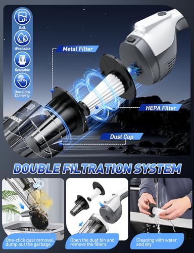 Gxzsk Handheld Vacuum Cordless, Hand Held Vacuum Cleaner, Hand Vacuum - Image 5