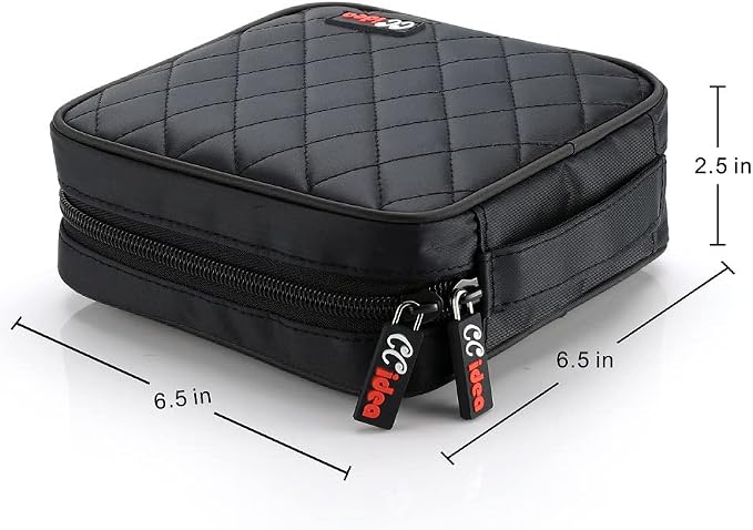 CCidea CD DVD Case Holder, Portable Disc Storage Wallet Binder, Multiple Capacity CD Organizer for Car Home Travel, Anti-Scratch Blu-Ray Game Disc Storage (Black) - Image 2
