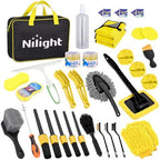 Nilight 37PCS Car Detailing Kit for Interior Exterior Car Care, Yellow by Nilight
