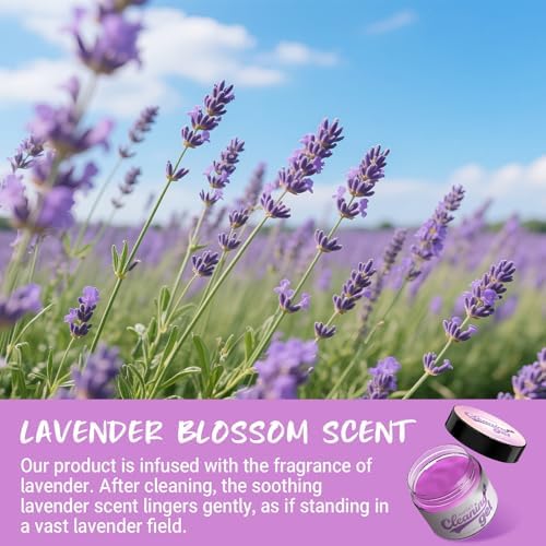 ASFSKY Car Cleaning Gel Cleaning Putty Universal Cleaning Gel Lavender - Image 2