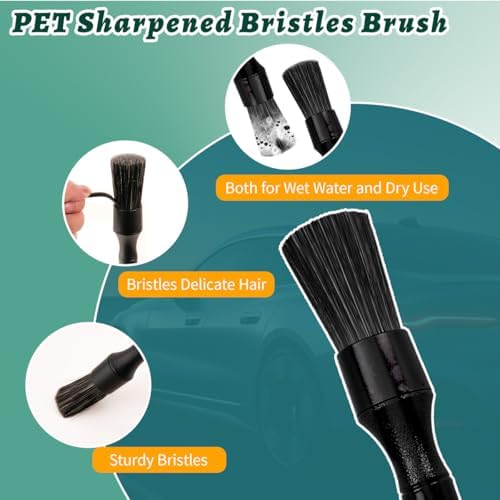 7PCS Car Detailing Brush Set, Ultra Soft Car Interior Detailing Brushes - Image 6