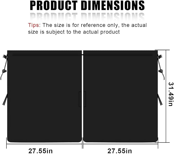 Car Window Shades, UV Protection Privacy Sunshade Covers | Removable Divider Curtains, Universal Car Interior Accessories for Sleeping Traveling Camping - Image 2