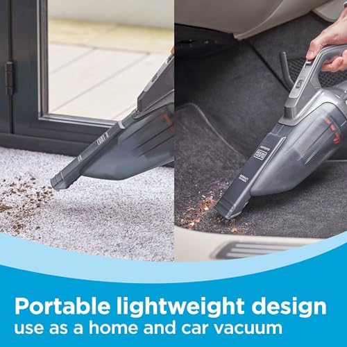 BLACK+DECKER 20V dustbuster Small Vacuum Cleaner Portable Vacuum Hand Held Cordless for Home and Car, Includes Rechargeable Battery (BCHV001C1) - Image 4