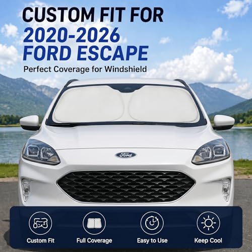 Windshield Sun Shade Sunshade for Ford Escape 2020-2026 - Image 2