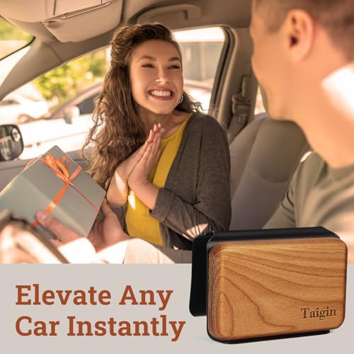Car Air Freshener - Wood Air Freshener - Car Odor Eliminator for Visor Clip-Variety Scent Refill, Vehicle Scent Diffuser for Cabin, Truck & SUV - Pack of 4 (Teak-Amber-Cabana-Open Air)-CLIP INCLUDED - Image 7