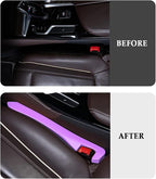 IHOTDER 2PCS Car Seat Gap Filler,Super Flexible Car Side Seat Gap Filler CCar interior Accessories,Universal Car Organizer Between Seats for Tightly Filling Seat Gaps (Purple/2PCS)… - Image 5