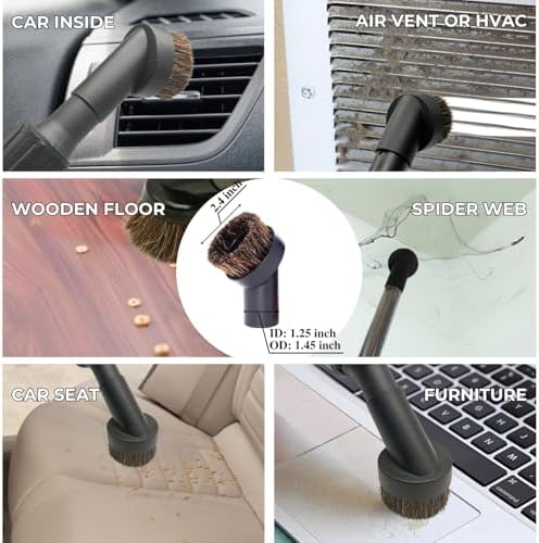 Replacement Vacuum Attachments & Brushes 1.25'' plus Universal Adapter Kit - Image 6