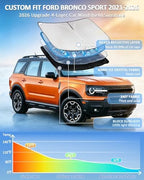 for Ford Bronco Sport 2021-2025 2026 Sunshade Sun Shade Windshield Cover - Image 2