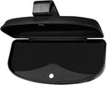 MOSISO Car Visor Sunglasses Case, ABS Eyeglasses Holder Protective Box | Universal Automotive Clip Eyewear Hard Shell Storage Organizer with Magnetic Closure and Double Card Clamp, Piano Black by MOSISO