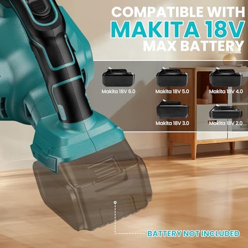 Cordless Vacuum for Makita Battery, 5 in 1 Lightweight Handheld Vacuum Cleaner with 500W Powerful Motor, 46 CFM Portable Hand Vacuum with Filtration HEPA for Floor, Carpet(Battery Not Included) - Image 3