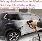 GDHXW X-887 High Pressure Washer Gun with Foam Cannon 2 Adapter 7 Pressure Washer Nozzles,for Car Washing - Image 5