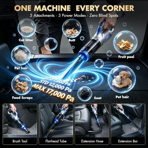 VCANENERGY 29PCS Car Cleaning Kit Interior Detailing for Men Women（Blue） - Image 3