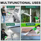 anngrowy Car Wash Foam Gun Soap Car Wash Foam Cannon for Garden Hose Foam Sprayer Car Wash Soap Foam Gun Hose Foam Cannon Blaster Hose Foam Cannon Gun Quick Connector to Any Garden Hose (Green) - Image 6
