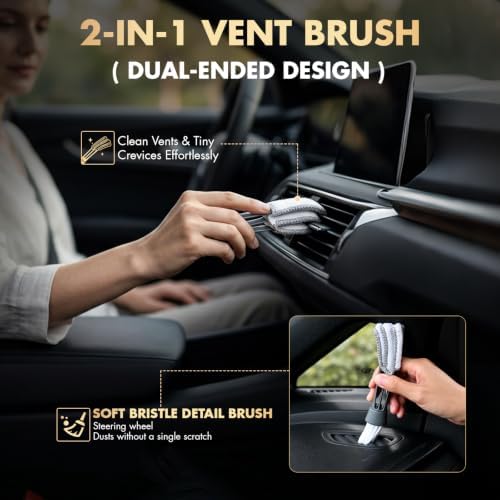 VCANENERGY 29PCS Car Cleaning Kit Interior Detailing for Men Women（Blue） - Image 5