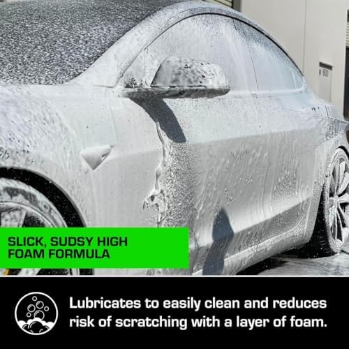 Ceramic Car Shampoo - Slick Ceramic Car Wash Soap for Coatings - pH-Balanced Car Wash Shampoo - Adds Hydrophobic Protection | Enhances Coatings, Waxes or Sealants | Incredible Shine (16oz - 2 Pack) - Image 5