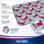 Motor Trend America 250 Windshield Sun Shade for Car Windshield Pop Up Sunshade 3D Stars Patriotic Car Sunshade UV Protection Heat Blocker Foldable Windshield Cover Truck SUV 4th of July Memorial Day - Image 5