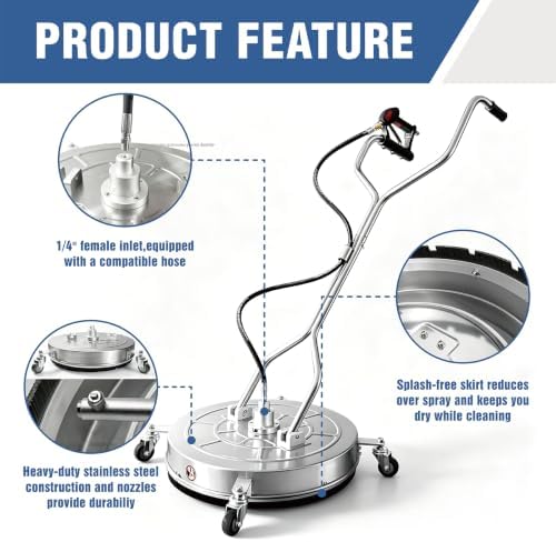 JANZ 24'' Pressure Washer Surface Cleaner with Dual Handle Pro - Image 4