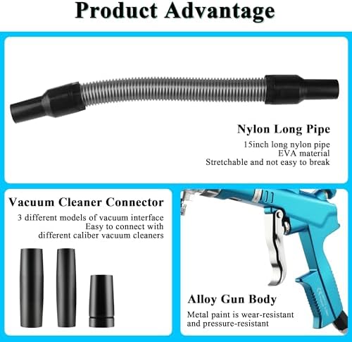GOCCIDA 2IN1 Car Cleaning Air Blow Gun & Vacuum Gun for Interior Detailing - Image 3