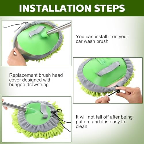Layhit 10 Pcs Car Wash Mitt Set, Brush Not Included, Multicolor - Image 5