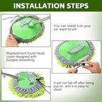 Layhit 5 Pcs Car Wash Mitt Set, Brush Not Included, Multicolor - Image 4
