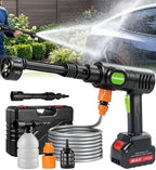PoolLeader Cordless Car Cleaning Tool with 6-in-1 Nozzle & Foam Cannon by PoolLeader