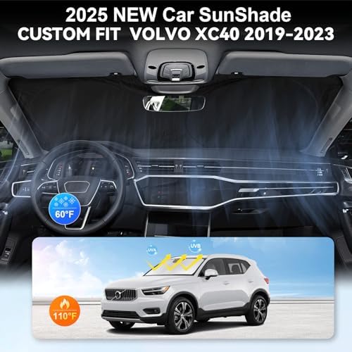Windshield Sunshade for 2019-2025 2026 Volvo XC40 Front Window Shield - Image 4