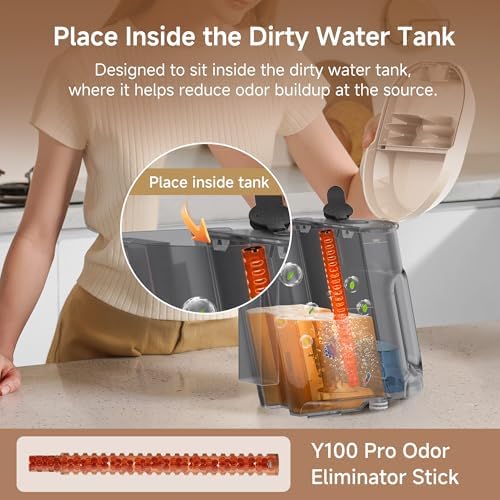 Uwant 22Kpa Carpet Cleaner Machine with Odor Eliminator Stick Set of 1 - Image 3
