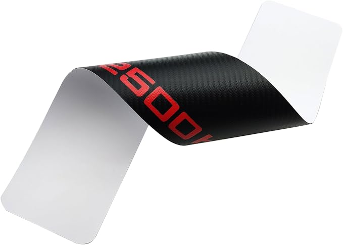 4 Pcs Carbon Fiber Car Door Sill Scuff Plate Auto Door Entry Guard Scratch Shield for GMC Sierra 2500HD Chevrolet Silverado 2500HD Auto Accessories (Red, 2500HD) - Image 5