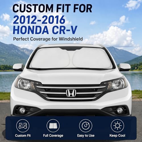 Custom Fit Windshield Sun Shade for Honda CRV CR-V 2012-2016 - Image 2
