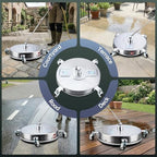 TOR 16.5" Pressure Washer Surface Cleaner with 4 Wheels, Surface Cleaner for Pressure Washer, 2 Extension Wands, 2 Replacement Nozzles, Power Washer Surface Cleaner for Concrete, Driveway - Image 3