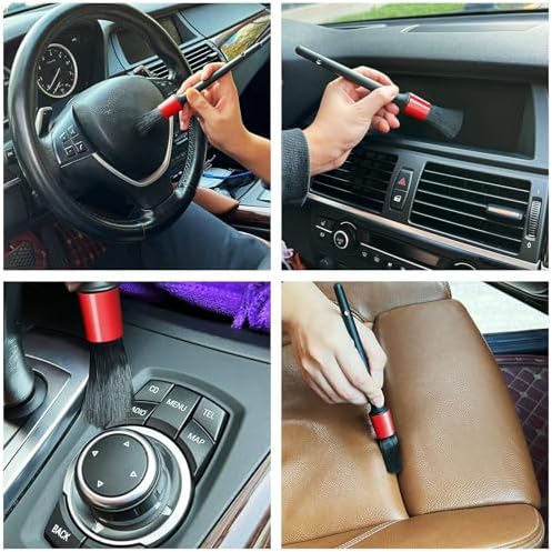 HMPLL 10pcs Auto Car Detailing Brush Set Car Interior Cleaning Kit - Image 6